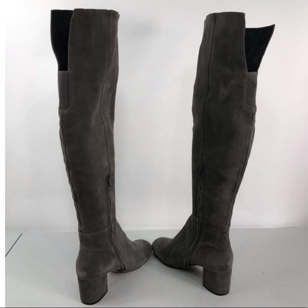 Halogen Gray Over the Knee Suede Boots Size 8 - Picture 4 of 8